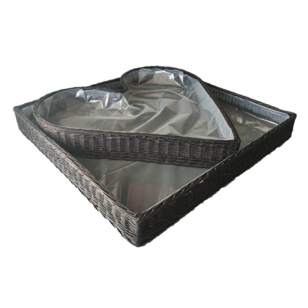 Weidenkorb - Herz Edition SET