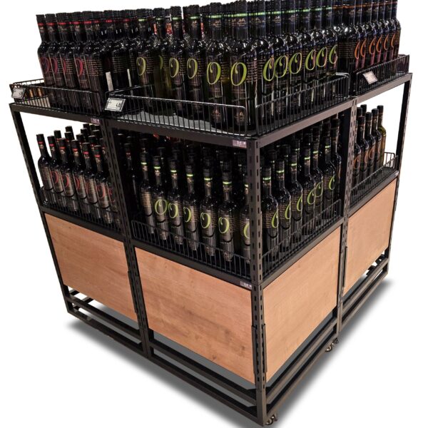 MANI - 4+4 Weininsel fahrbar "Halifax Eiche"