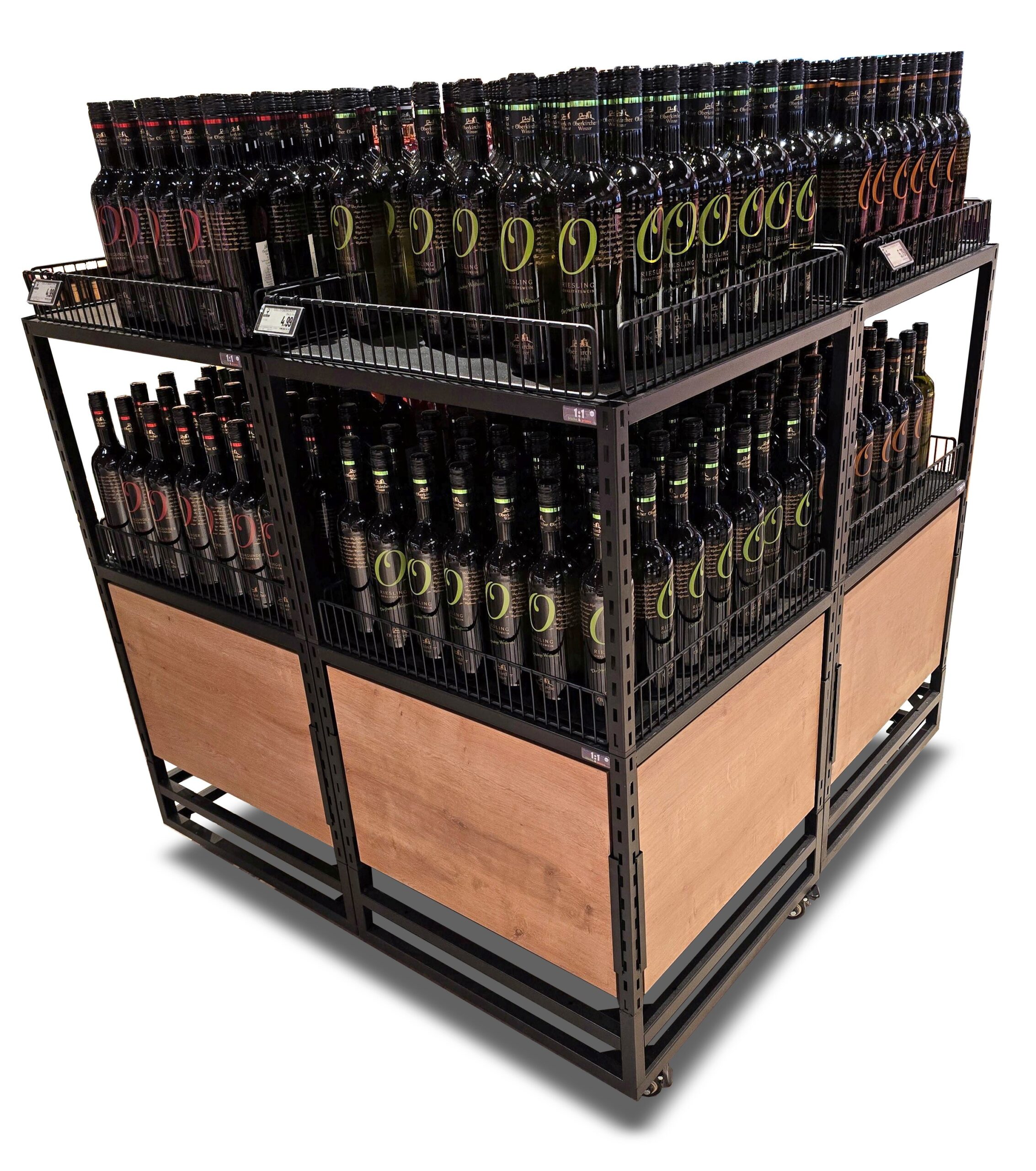 MANI - 4+4 Weininsel fahrbar "Halifax Eiche"