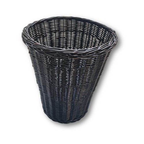 Weidenkorb, H500 ø500mm schwarz