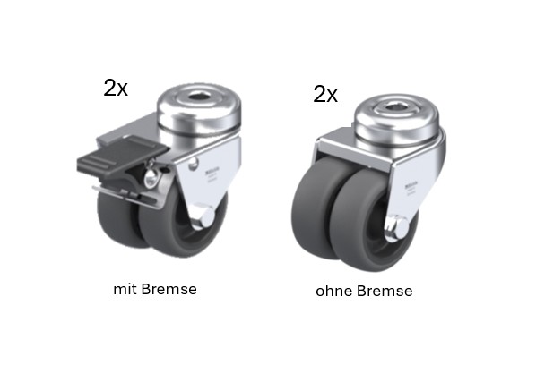 RuckZuck Tisch Rollen-Set (Zubehör)